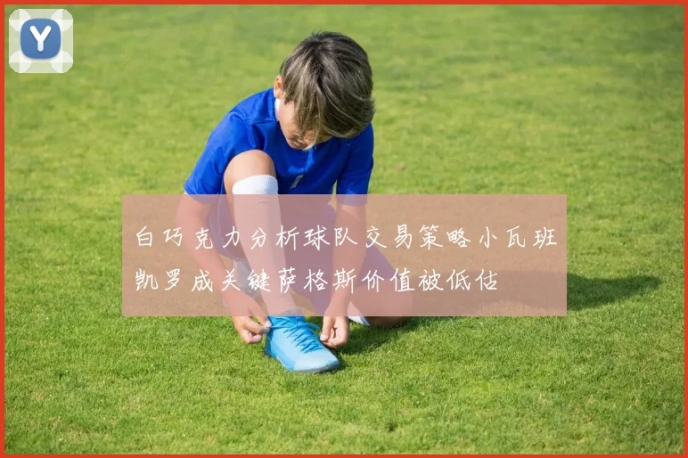 白巧克力分析球队交易策略小瓦班凯罗成关键萨格斯价值被低估